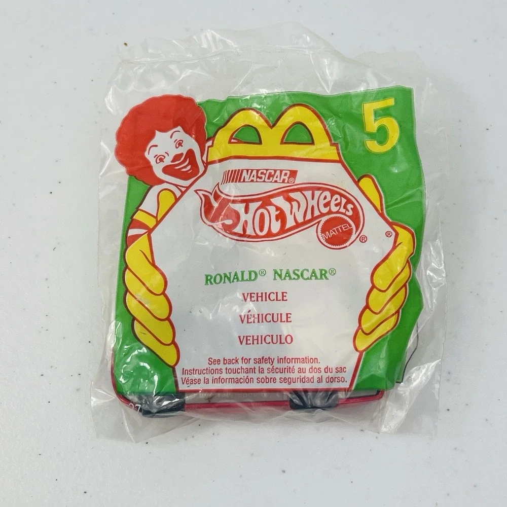 McDonalds Ronald Nascar Vehicle Mattel Hot Wheels Toy 1998 Happy Meal Toy New